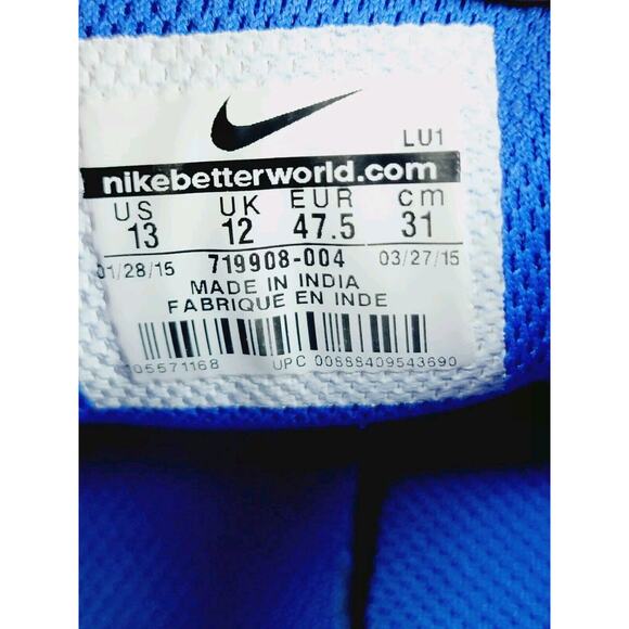 Nike Men's CP Trainer2 - Cool Grey/Game Royal/White-Black Sneakers Size US 13 - Picture 6 of 16